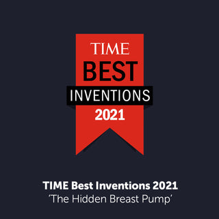 Award for TIME Best Inventions 2021 with a red ribbon on a dark background